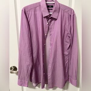 Hugo Boss Men's Dress Shirt in Light Purple